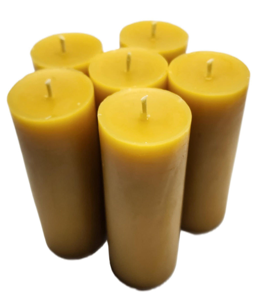 Eco-Friendly candles 1.5" W Pure 100% Beeswax pillar candle 4" Tall. bulk wholesale