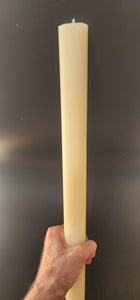 1.25" or 1.5" in Diameter Ivory Altar Candle Pure 100% Beeswax Church candles 8", 12", or 24" H. bulk wholesale