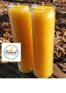 100 hours pure Michigan Beeswax prayer, Vigil, Meditation, Sanctuary candle no lead, zinc,  or any chemicals