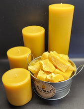 3" wide Beeswax Pillar 55, 80, 125 hours