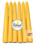 7/8" Beeswax taper candles for standard size candle holders. Beeswax of USA Beekeepers
