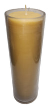 7 days (168 hours) Pure Beeswax Devotional candle in a Glass. 3" W x 10" H made in USA