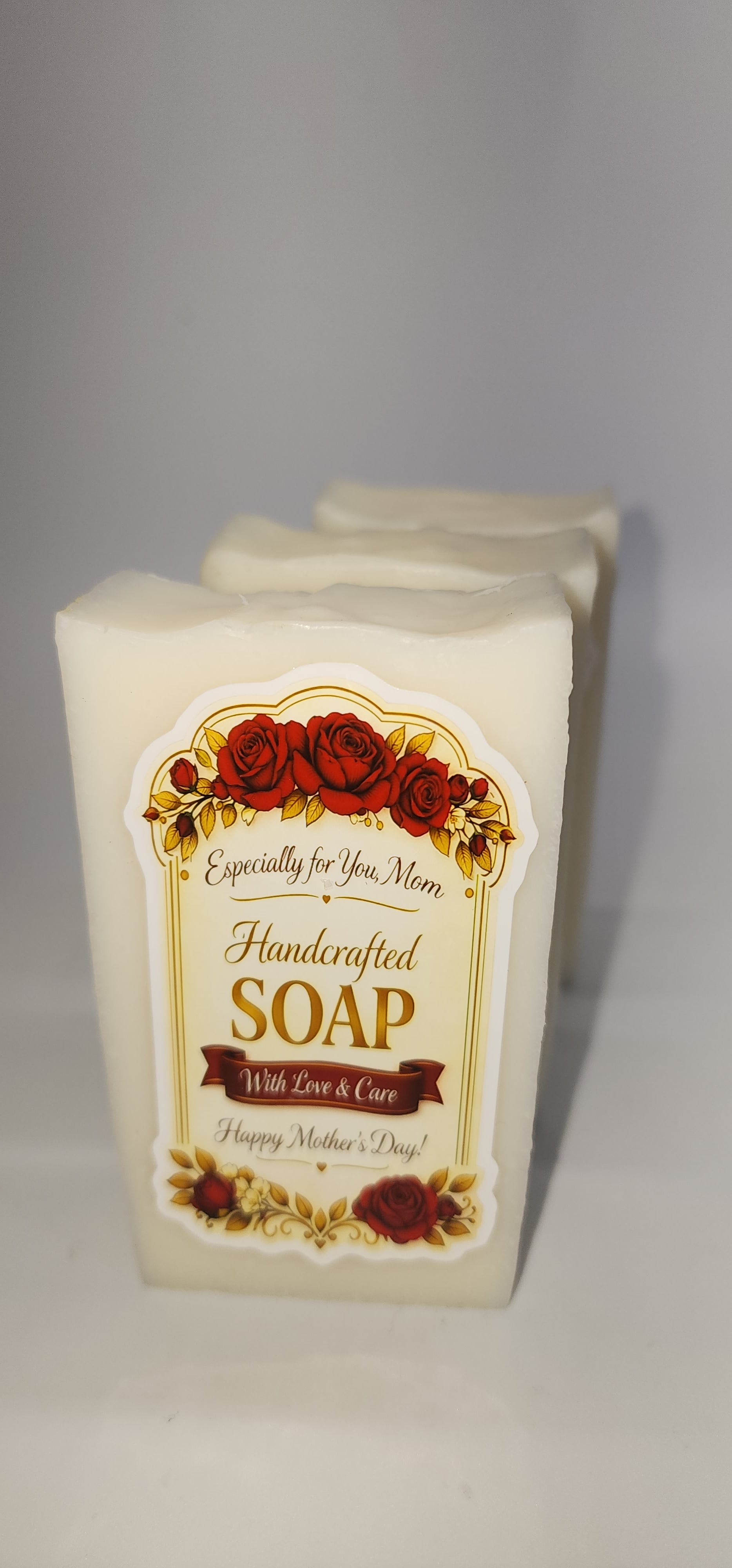 Mother's day gift beeswax candle with prayer and Artesian Lavender soaps.