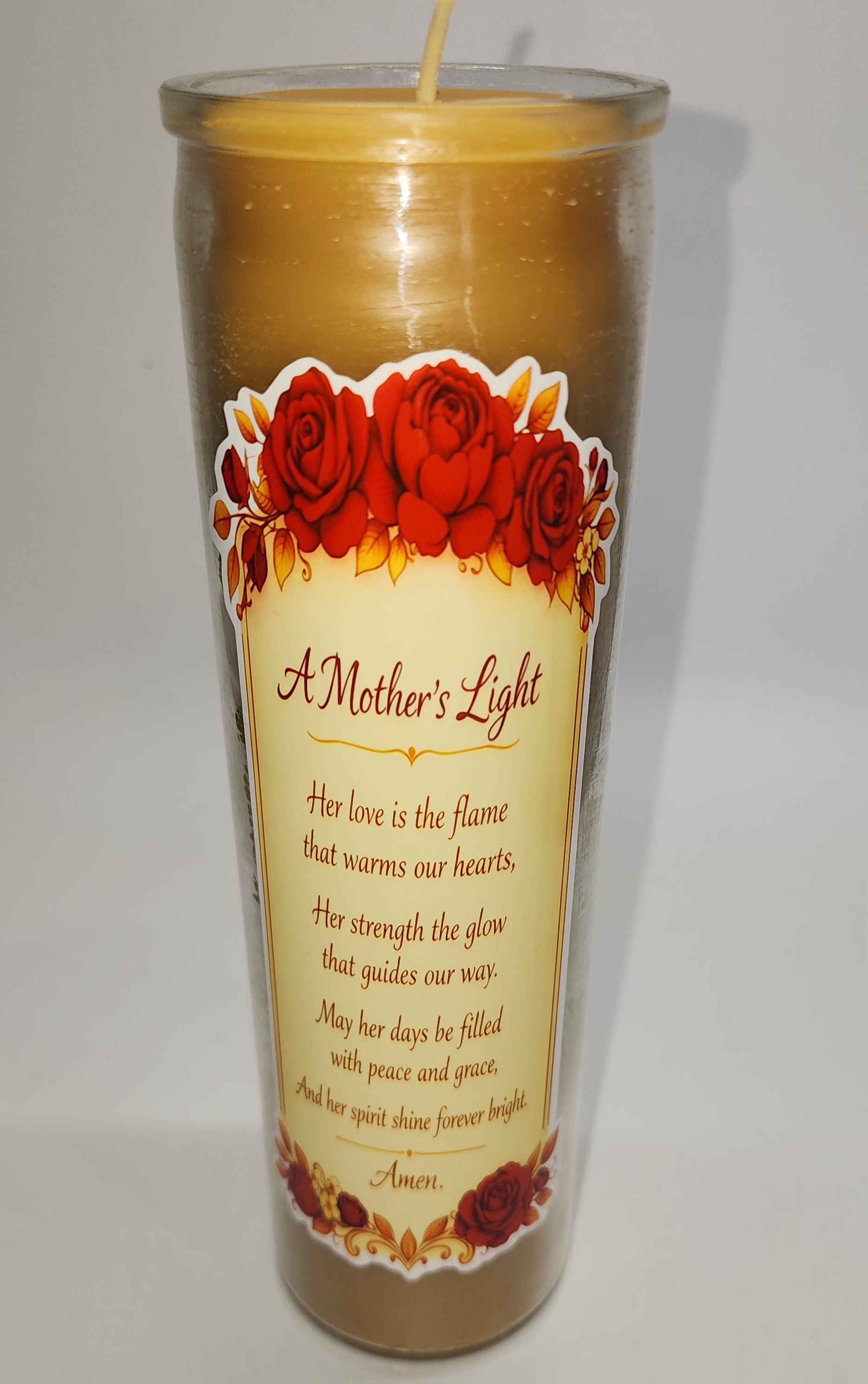 Mother's day gift beeswax candle with prayer and Artesian Lavender soaps.