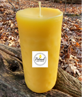 2.3" W beeswax pillar 5" Tall, 50 Hours