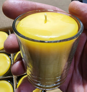 Beeswax votive candles 15 Hours 2.3/8