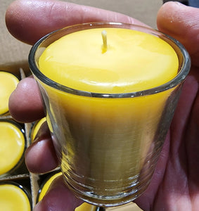 Beeswax votive candles 15 Hours 2.3/8" H